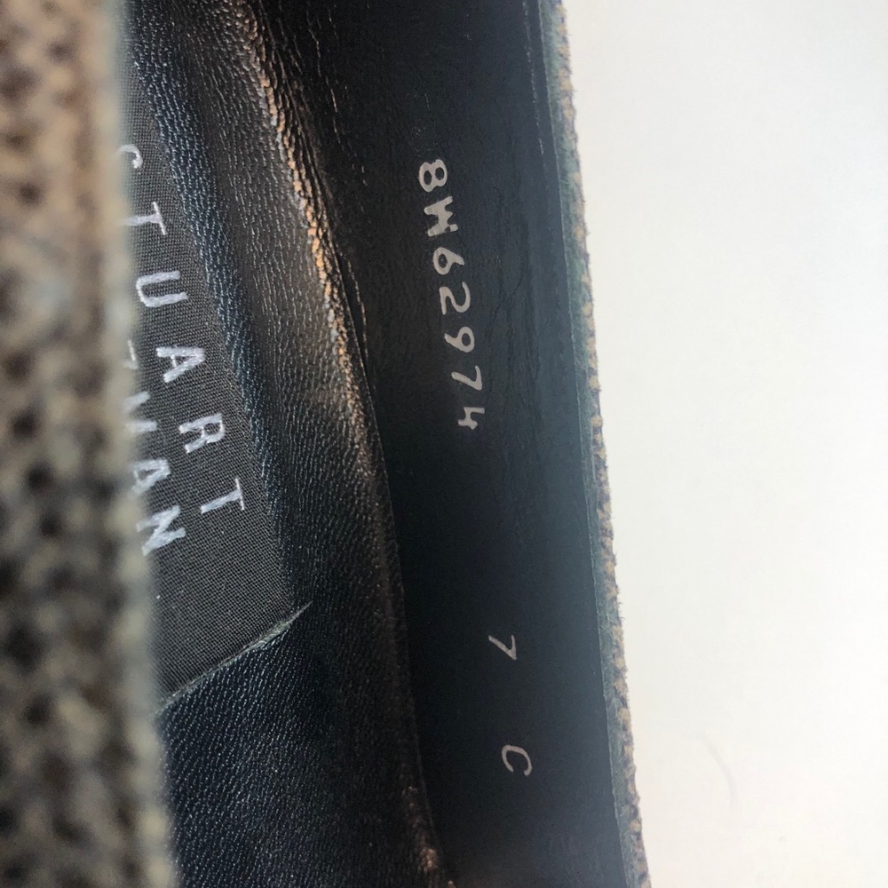 Stuart Weitzman Snakeskin Print Block Heel… - Picture 9 of 14